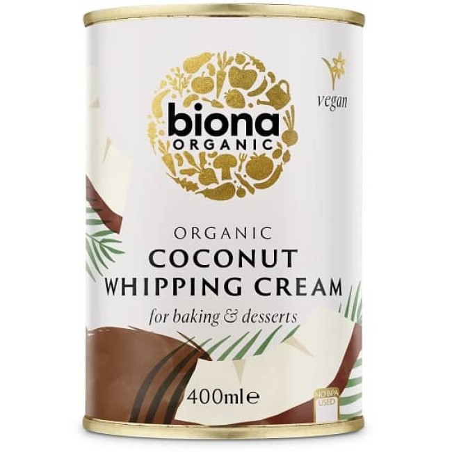 Crema de cocos inlocuitor de frisca bio 400ml Biona Crema de cocos inlocuitor de frisca bio 400ml Biona